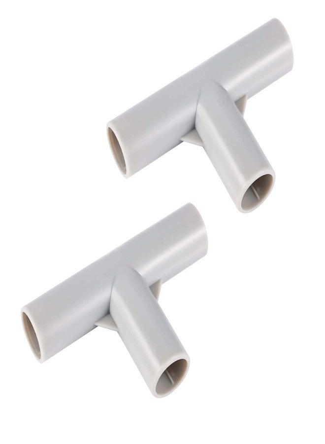 XIHIRCD قطعتان من وصلات على شكل حرف T لأجزاء حظيرة لعب الأطفال، قطع غيار لحظيرة لعب الأطفال، وصلة على شكل حرف T بقطر داخلي 0.7 بوصة، ملحقات حظيرة لعب الأطفال ثلاثية الاتجاهات - Image 1